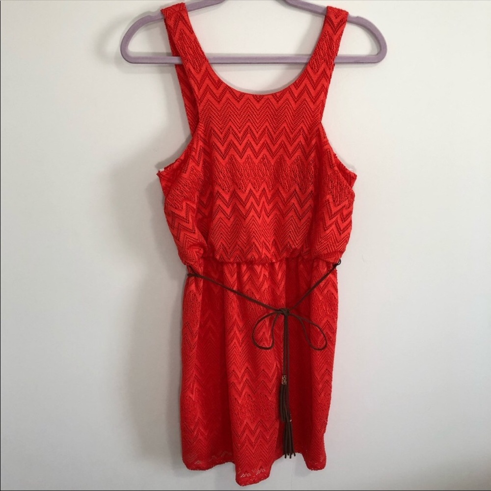 Coral summer dress